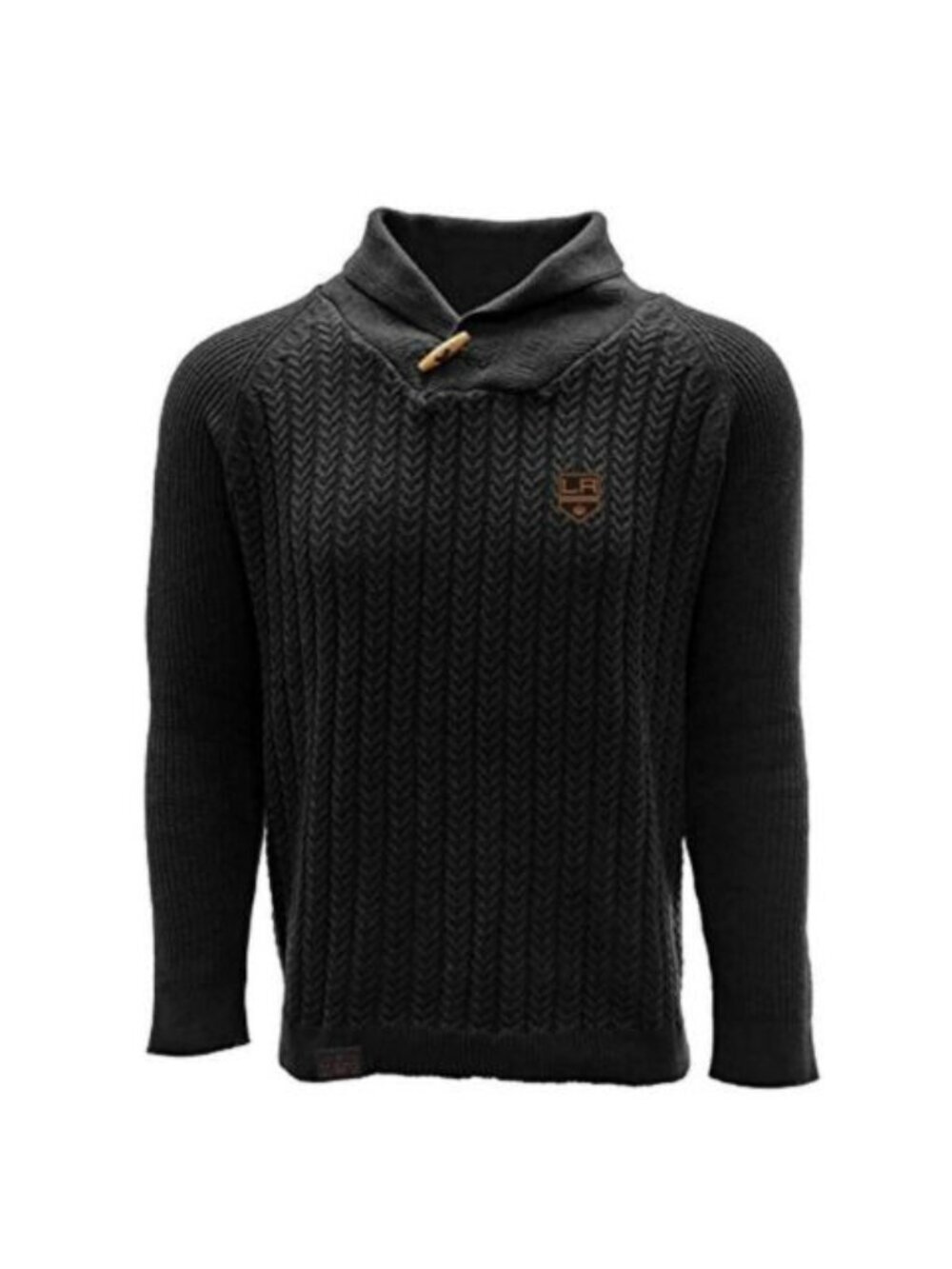 NHL Mens Medium Los Angeles Kings Salute By Levelwear Heritage Tab Sweater Black
